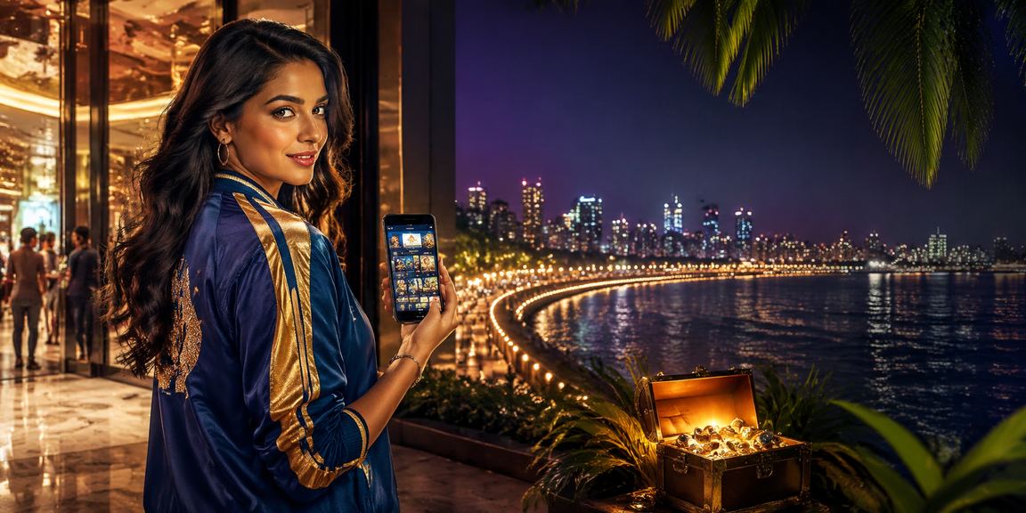 Mumbai Marine Drive with cricket fans using mobile betting app